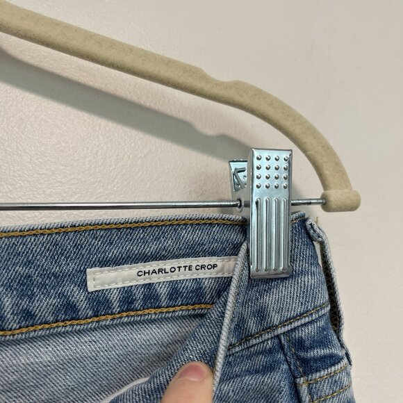 Citizens of Humanity Charlotte Crop High‎ Rise Straight Jeans in Parlay Blue 30 - Picture 5 of 12